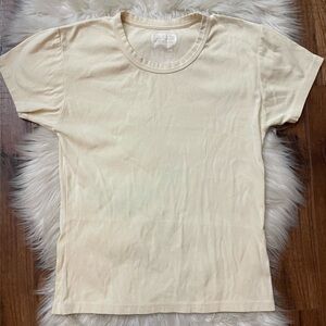 Bedroom by Big Bud Press Women’s Beige Shirt Made in USA short sleeve, Size XL